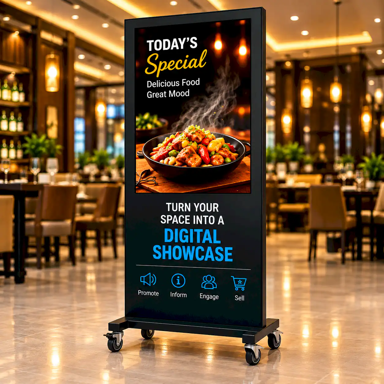 PHILIRAY - Mobile Digital i Type Standee 32"